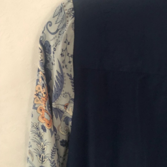 Club Monaco print 100% silk shirt dress - Picture 8 of 9